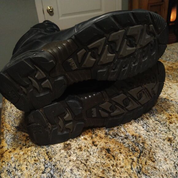Magnum Stealth Force 6.0 SZ Composite Toe Work Boots Black Leather Mens 13 EUC main image 4